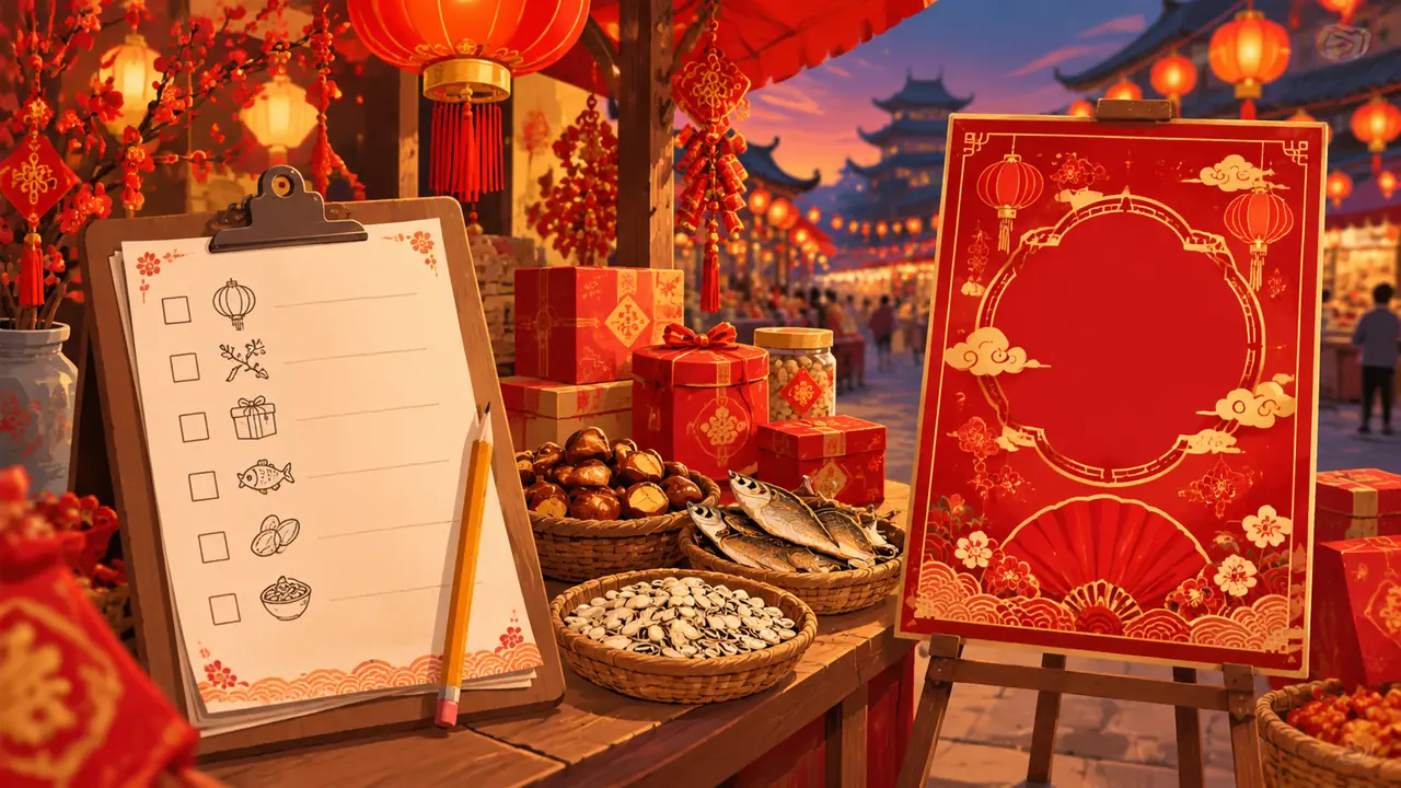 春节买年货提示词怎么写？年货清单和促销文案