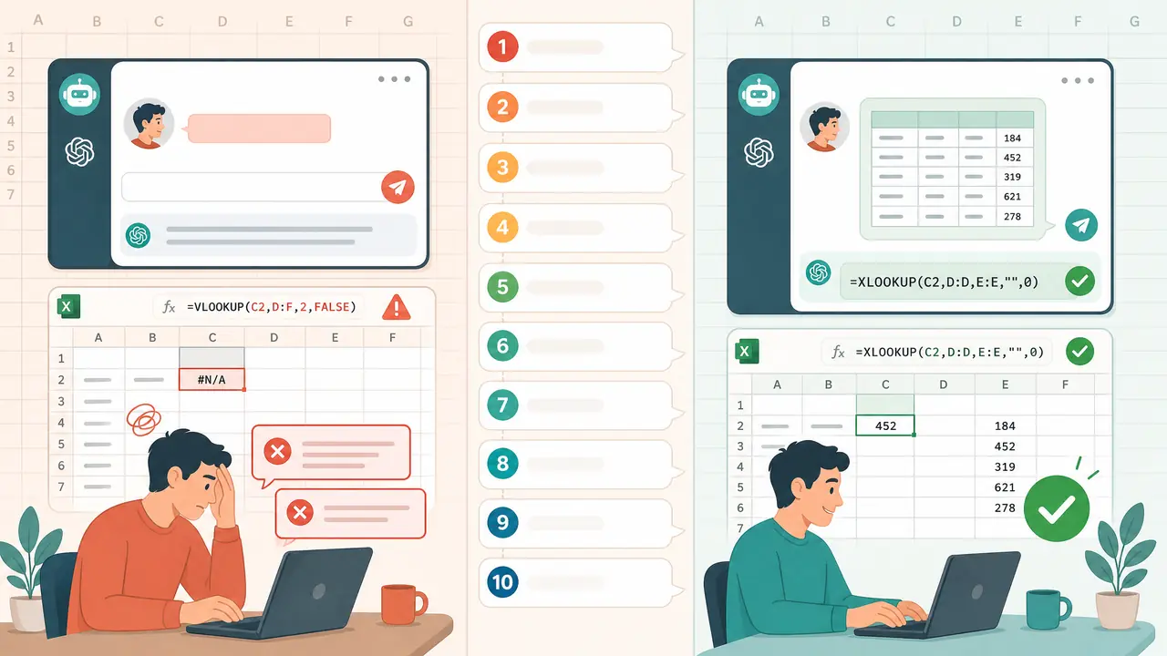 AI问Excel函数怎么问？描述需求不报错的话术