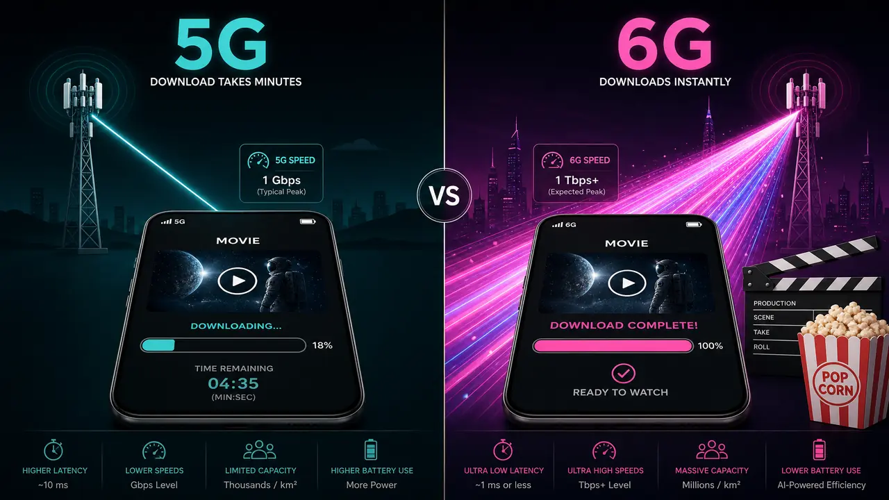 6G和5G有什么区别？大白话讲清快在哪慢在哪